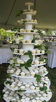 White Wedding Cupcake Tower
